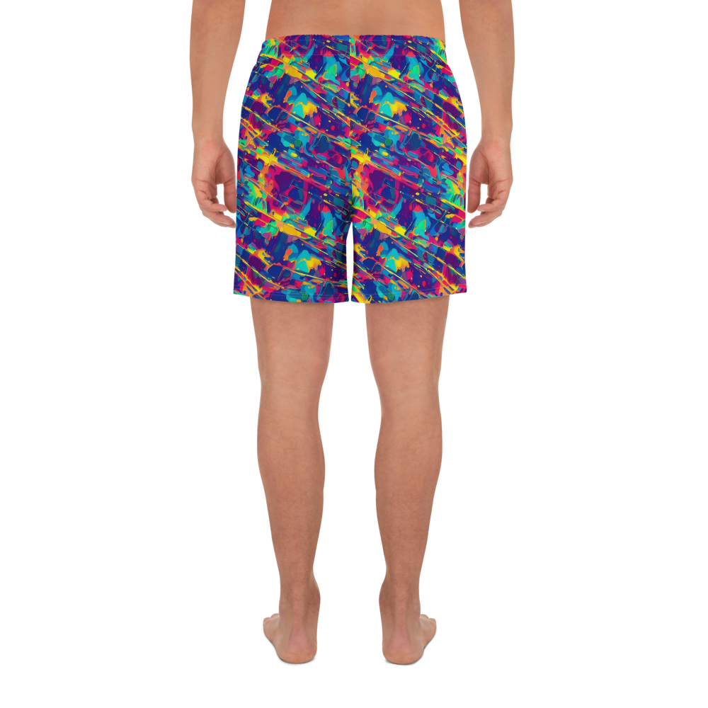 Men's Athletic Shorts - Spectrum Streaks