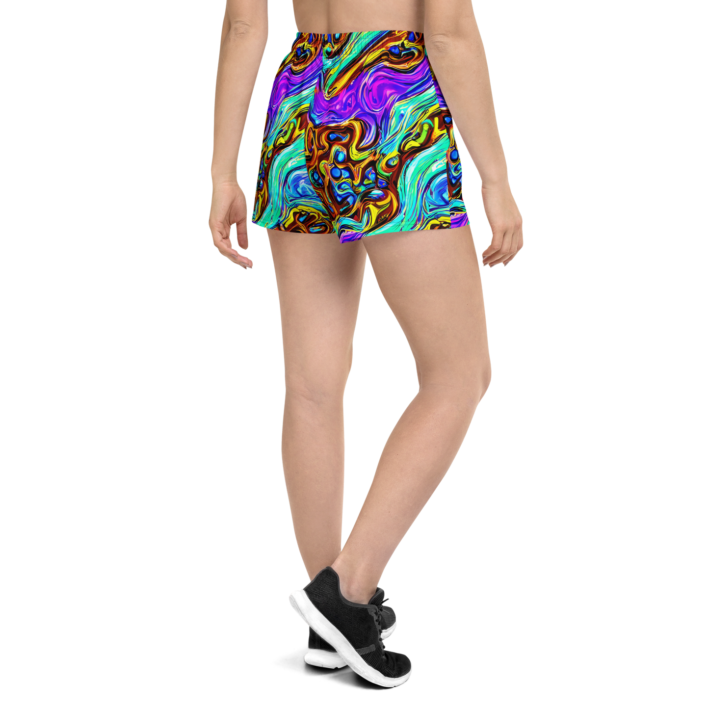 Women’s Athletic Shorts - Mystic Iridescence