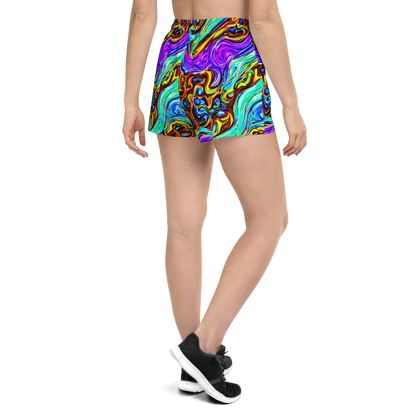 Women’s Athletic Shorts - Mystic Iridescence