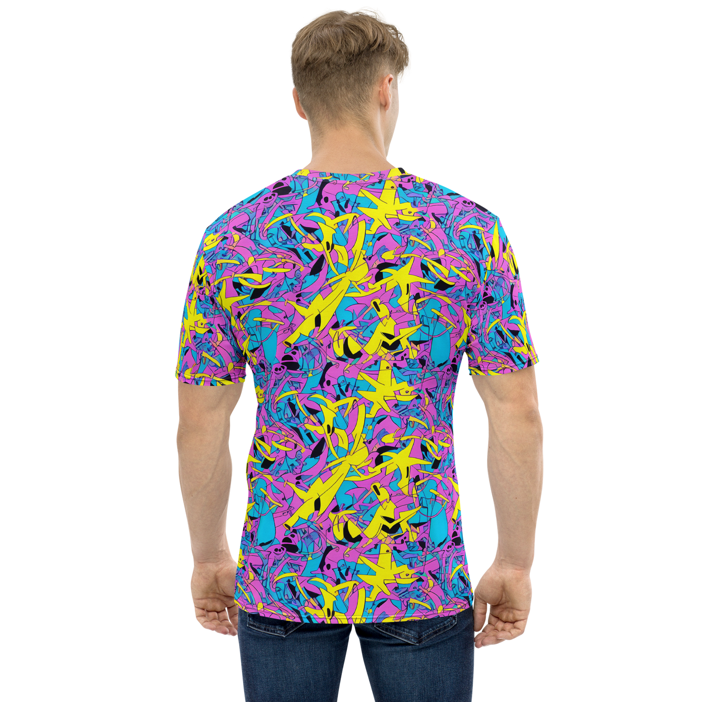 Men's Crew Neck T-Shirt - Neon Jive