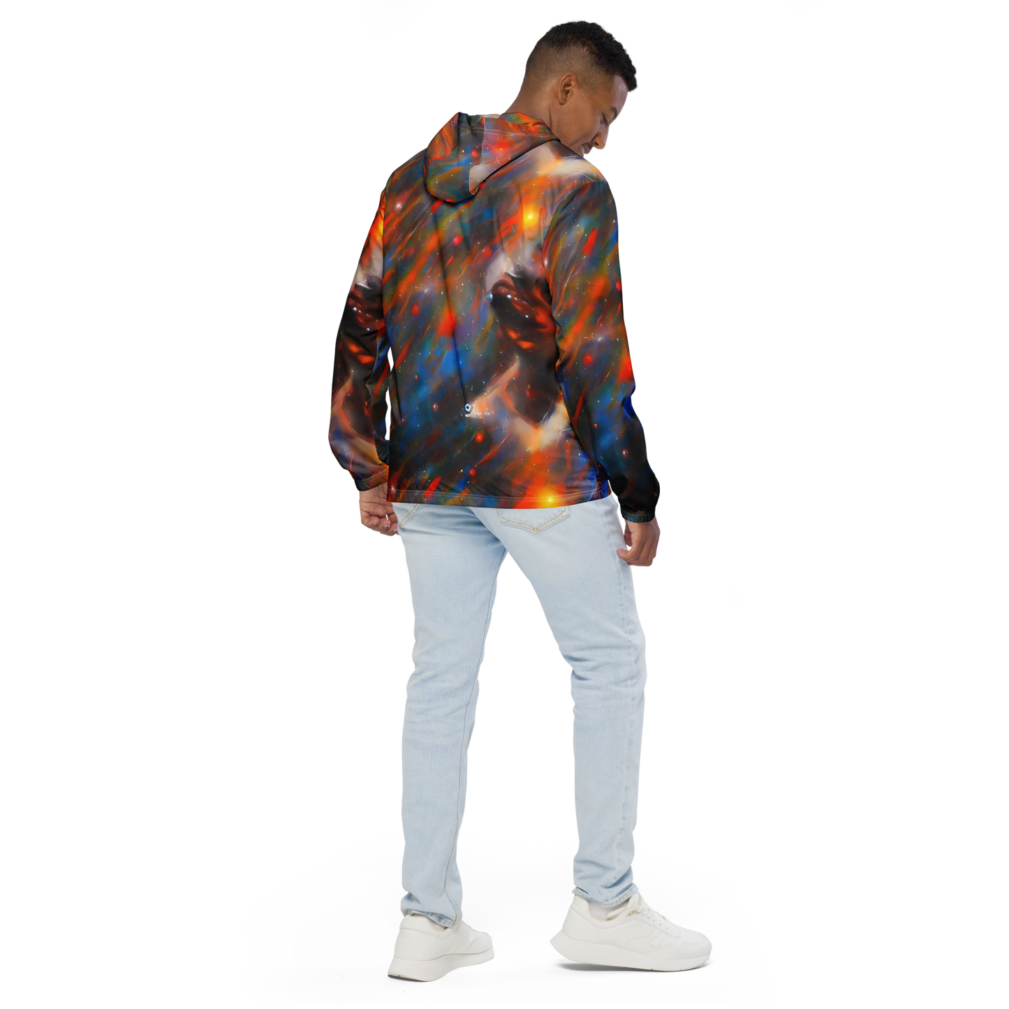 Men's Windbreaker - Painterly Void