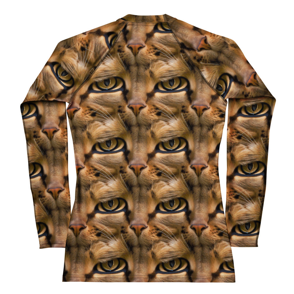 Women's Rash Guard - Feline Whisper