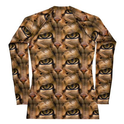 Women's Rash Guard - Feline Whisper