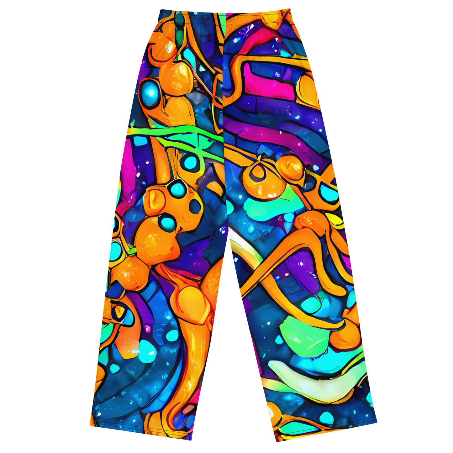 Wide-Leg Pants - Iridescent Nebula