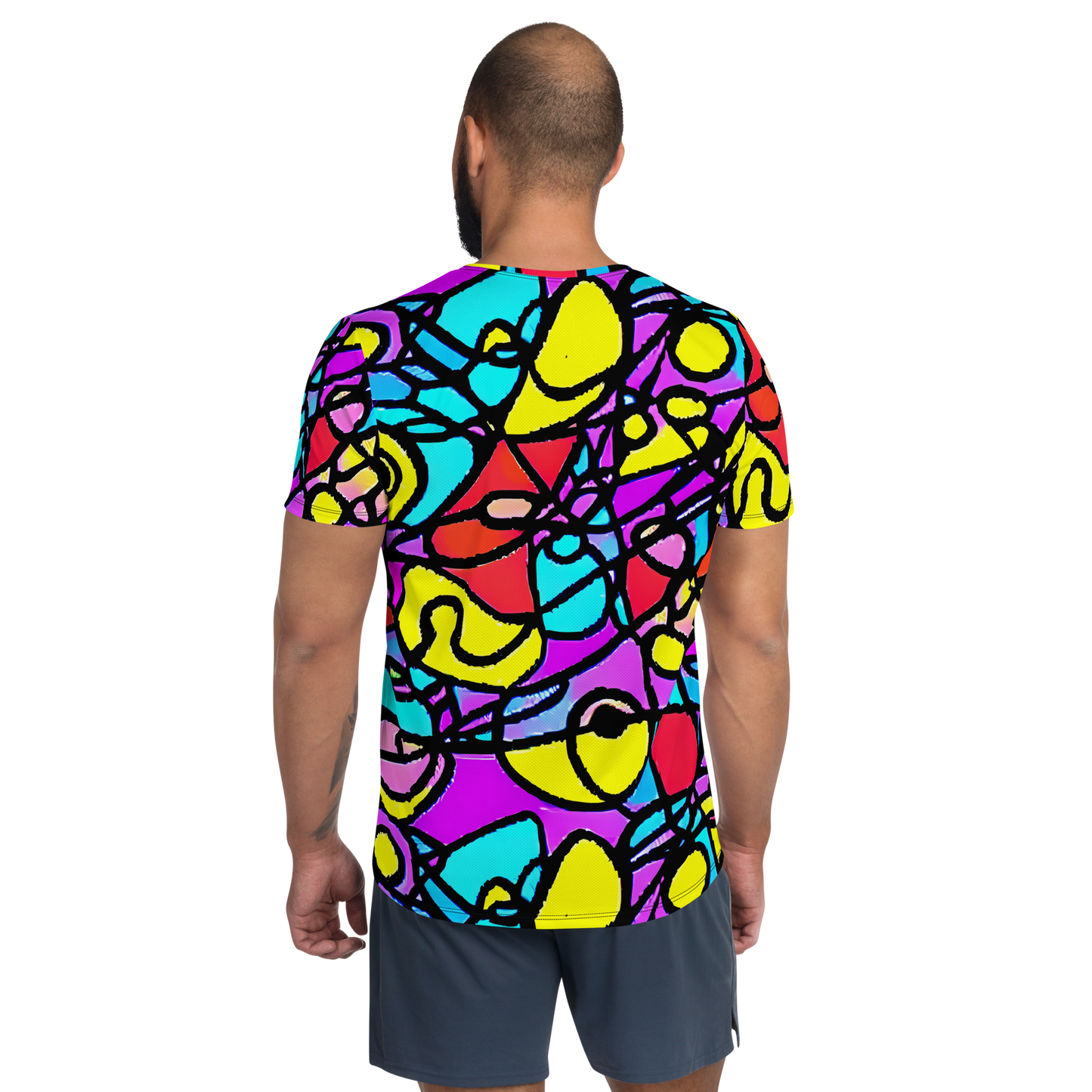 Men's Athletic T-Shirt - Radiant Chaos