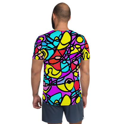 Men's Athletic T-Shirt - Radiant Chaos