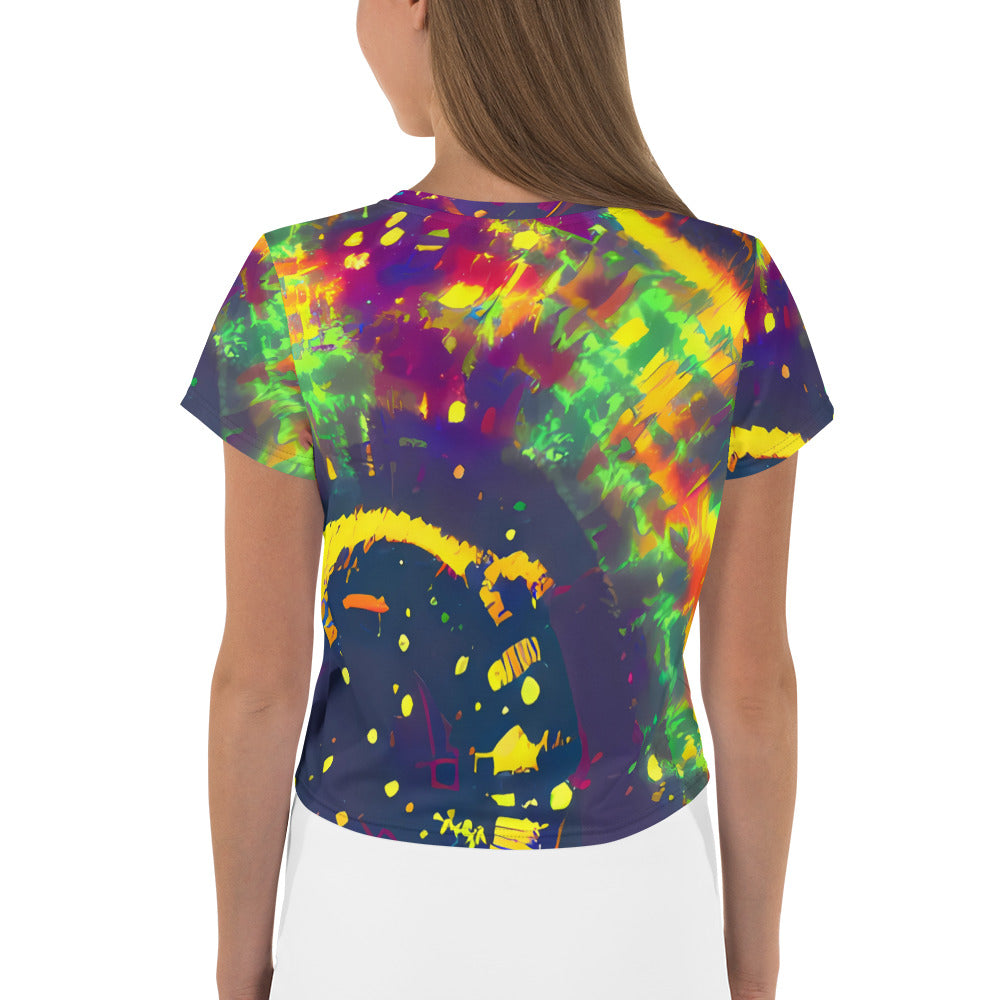 Women's Crop Tee - Hypercolor Oasis
