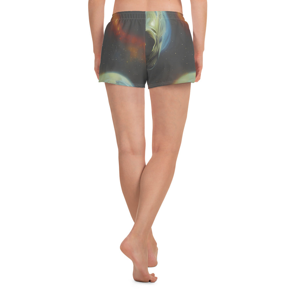 Women’s Athletic Shorts - Ethereal Echoes