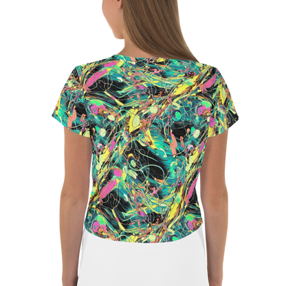 Women's Crop Tee - Cyborg Whirl