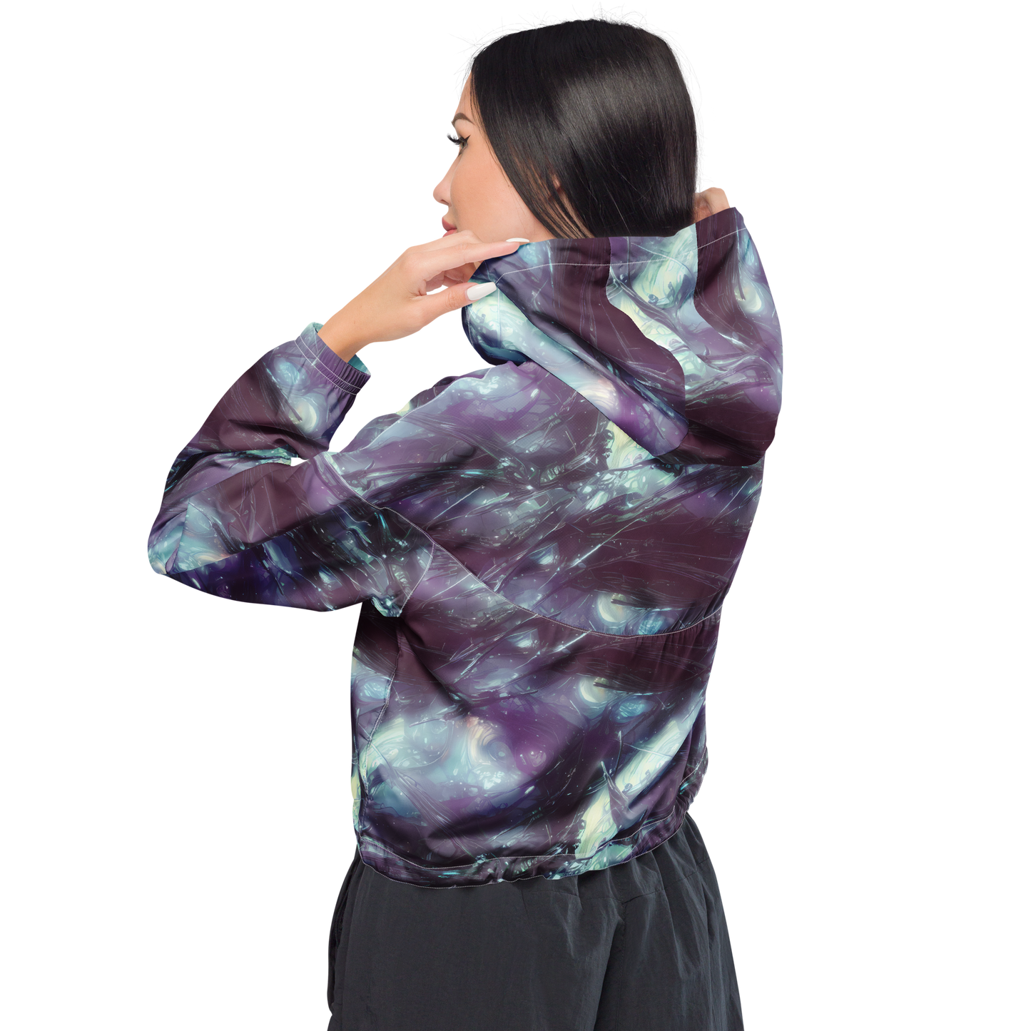 Women's Cropped Windbreaker - Nihei Shimmer