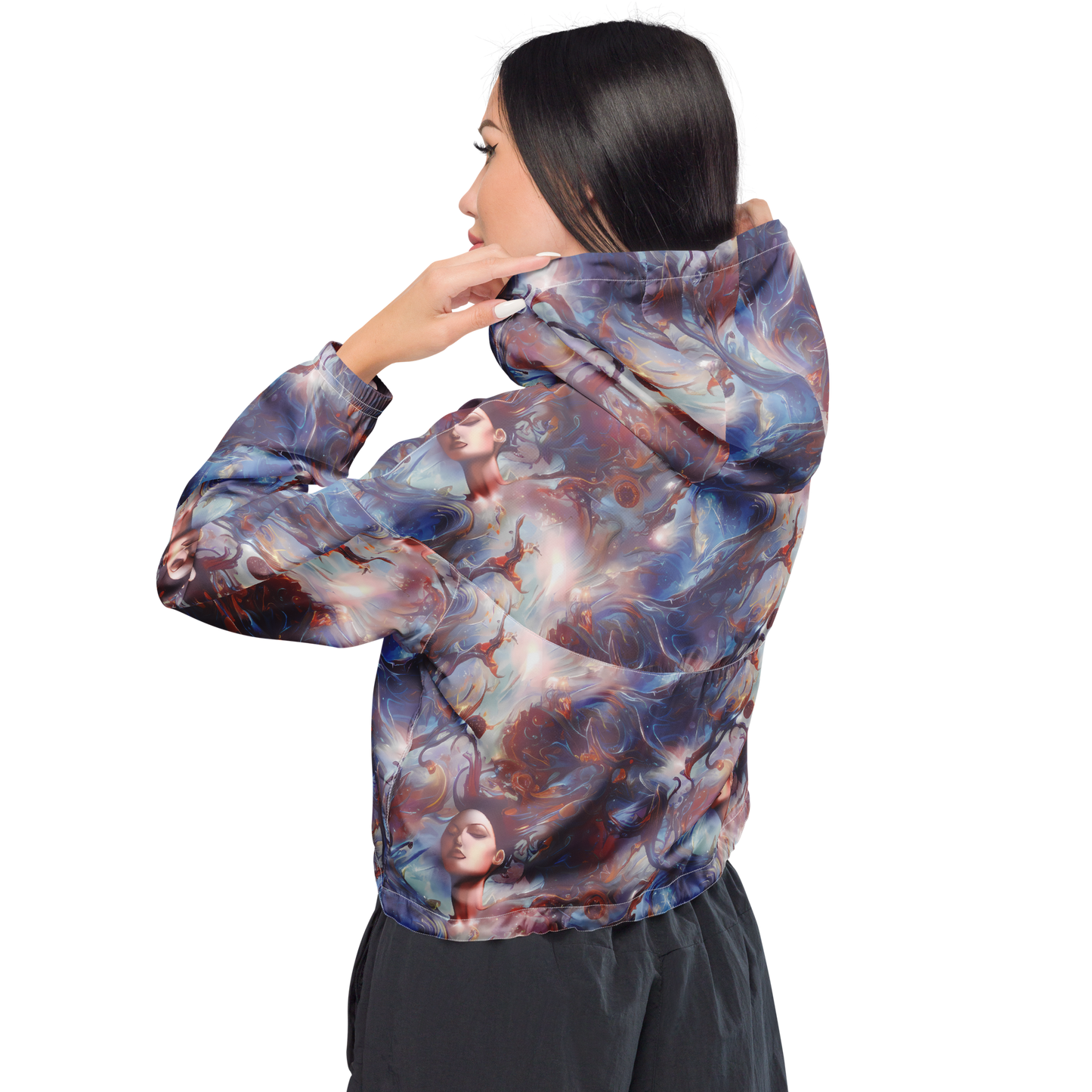 Women's Cropped Windbreaker - Dreamweaver