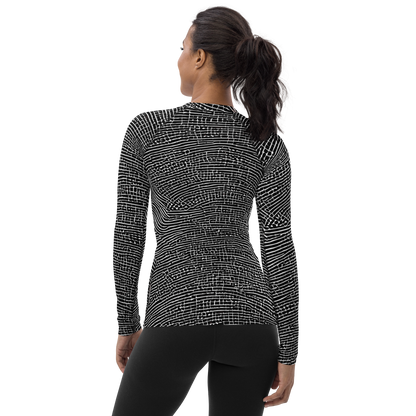 Women's Rash Guard - Zenith Stripes