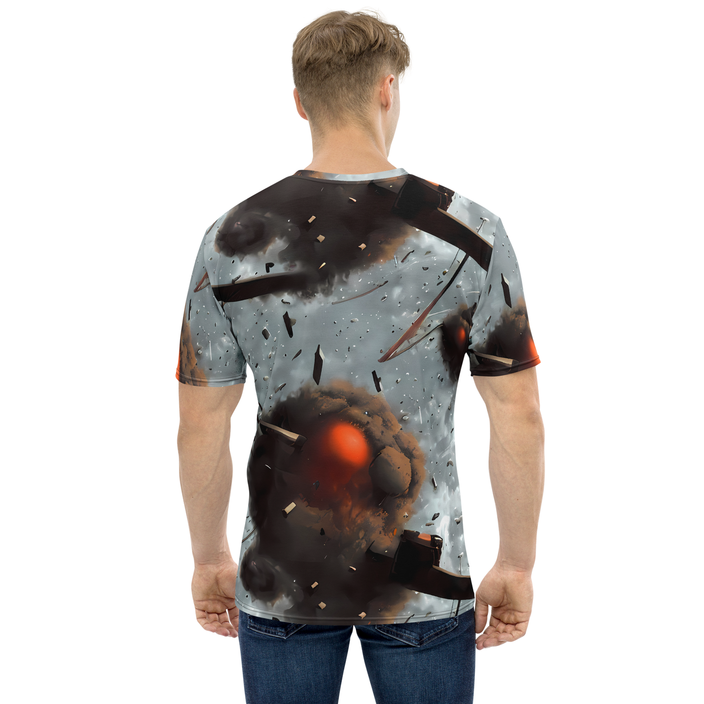 Men's Crew Neck T-Shirt - Celestial Collision