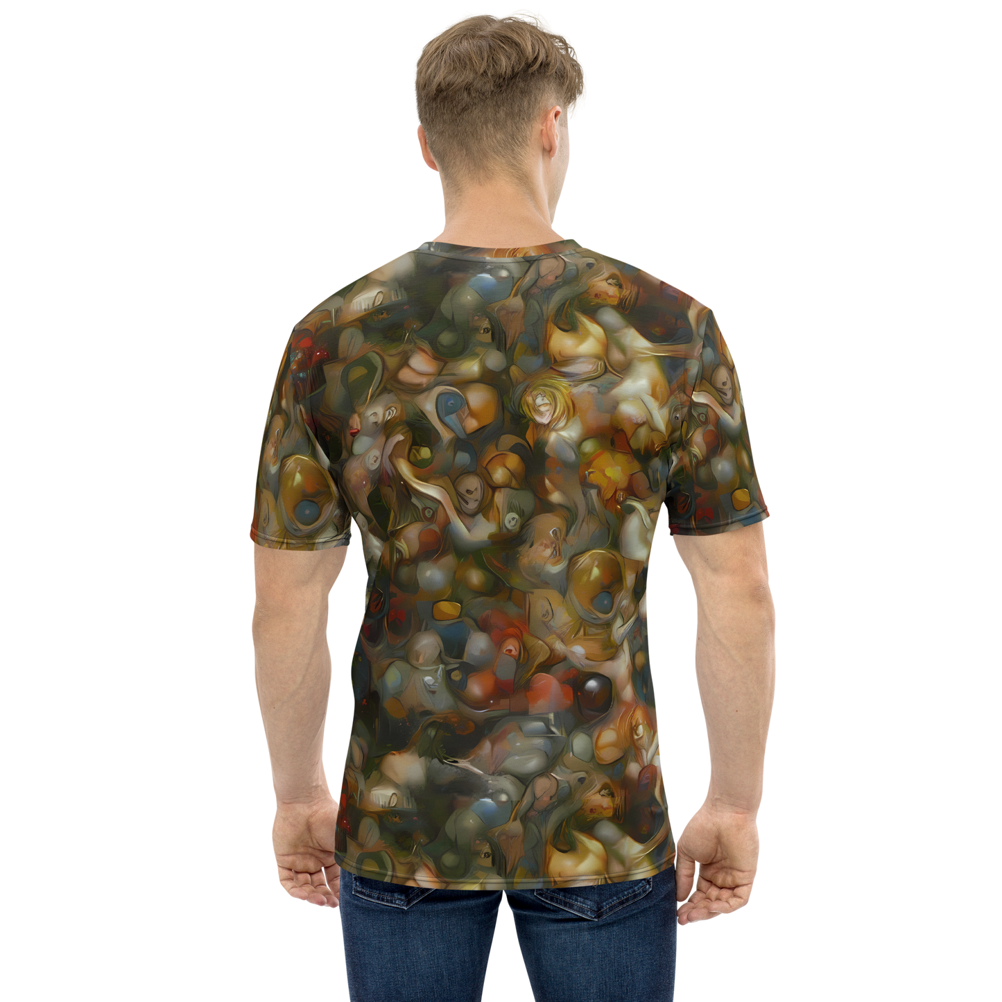 Men's Crew Neck T-Shirt - Cryptic Canvas