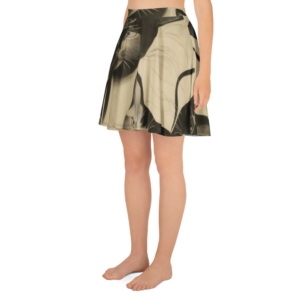 Skater Skirt - Feline Symphony