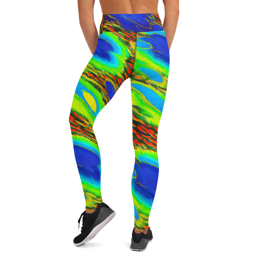 Yoga Leggings - Hodgkin's Blaze