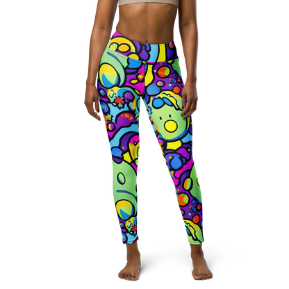 Yoga Leggings - Radiant Lagoon