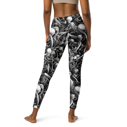 Yoga Leggings - Fluid Monochrome