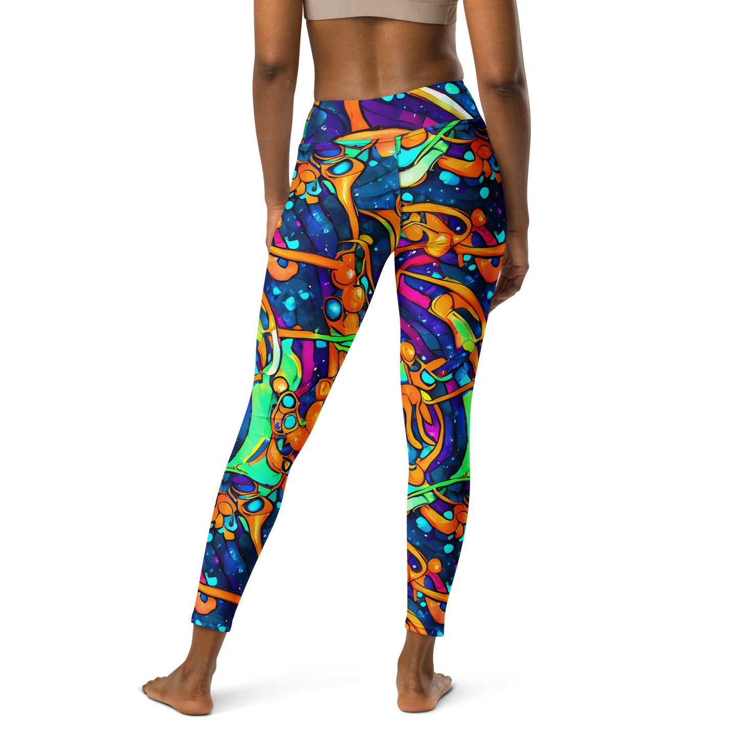 Yoga Leggings - Iridescent Nebula