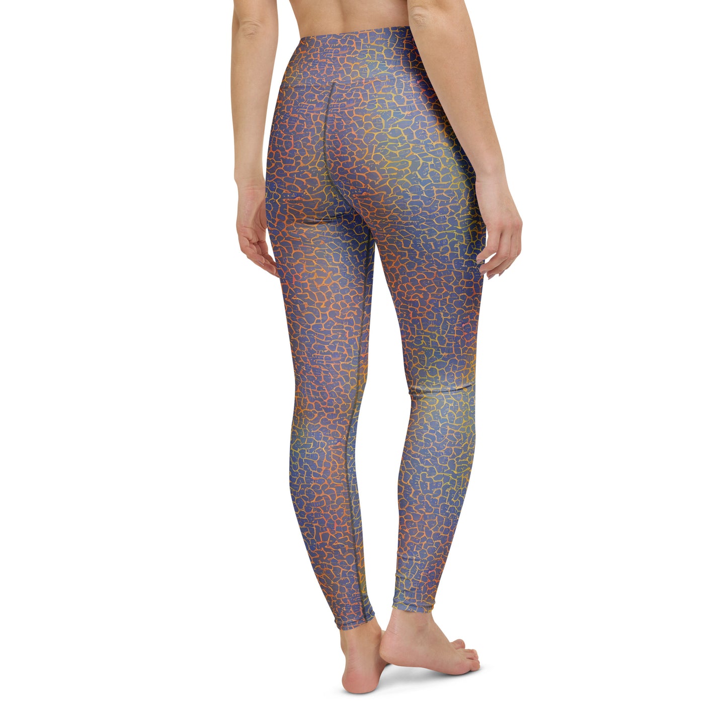 Yoga Leggings - Martian Gridlock