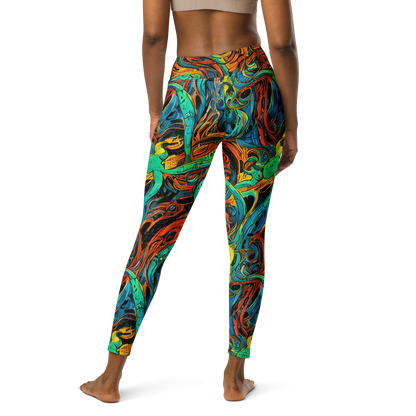 Yoga Leggings - Flaming Mirage