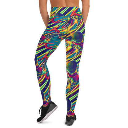 Yoga Leggings - Cosmic Inferno