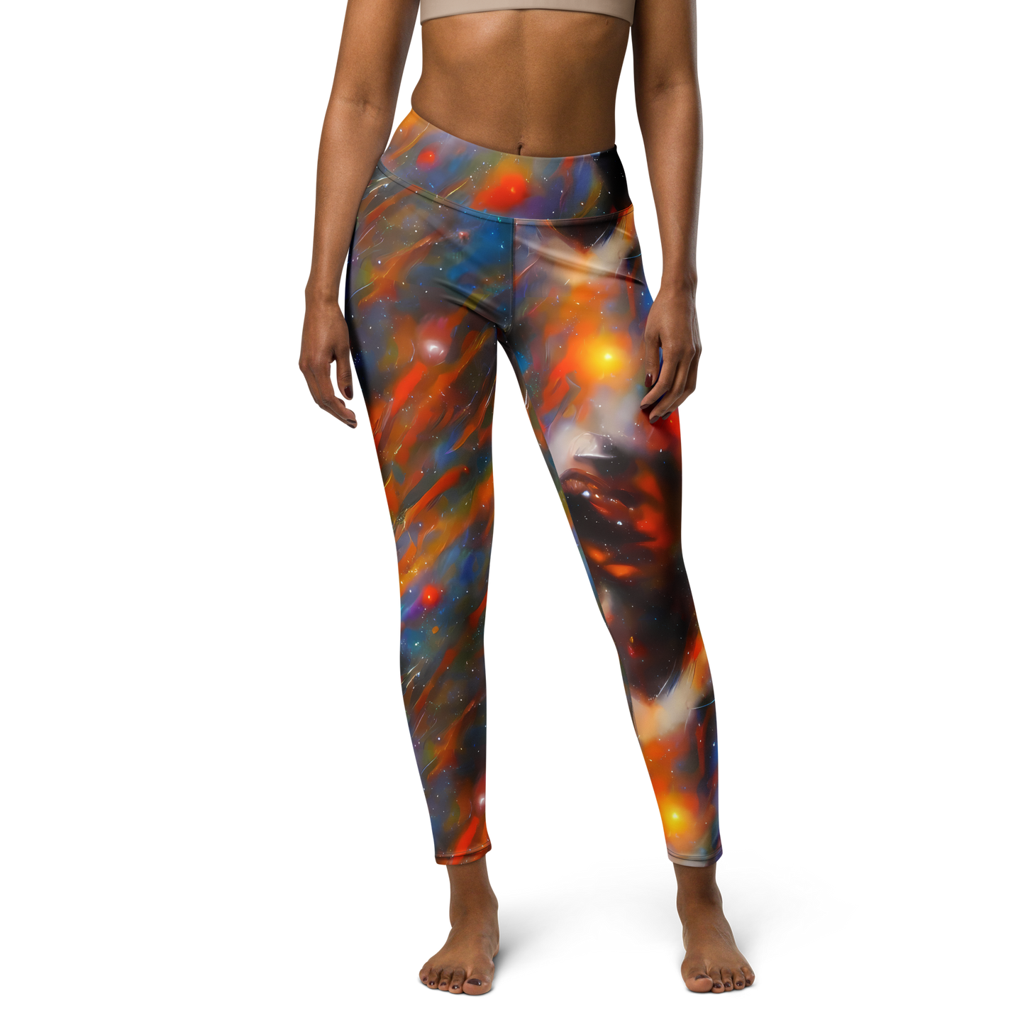 Yoga Leggings - Painterly Void