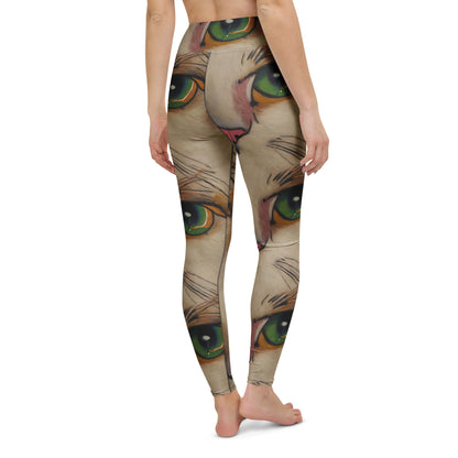 Yoga Leggings - Emerald Gaze