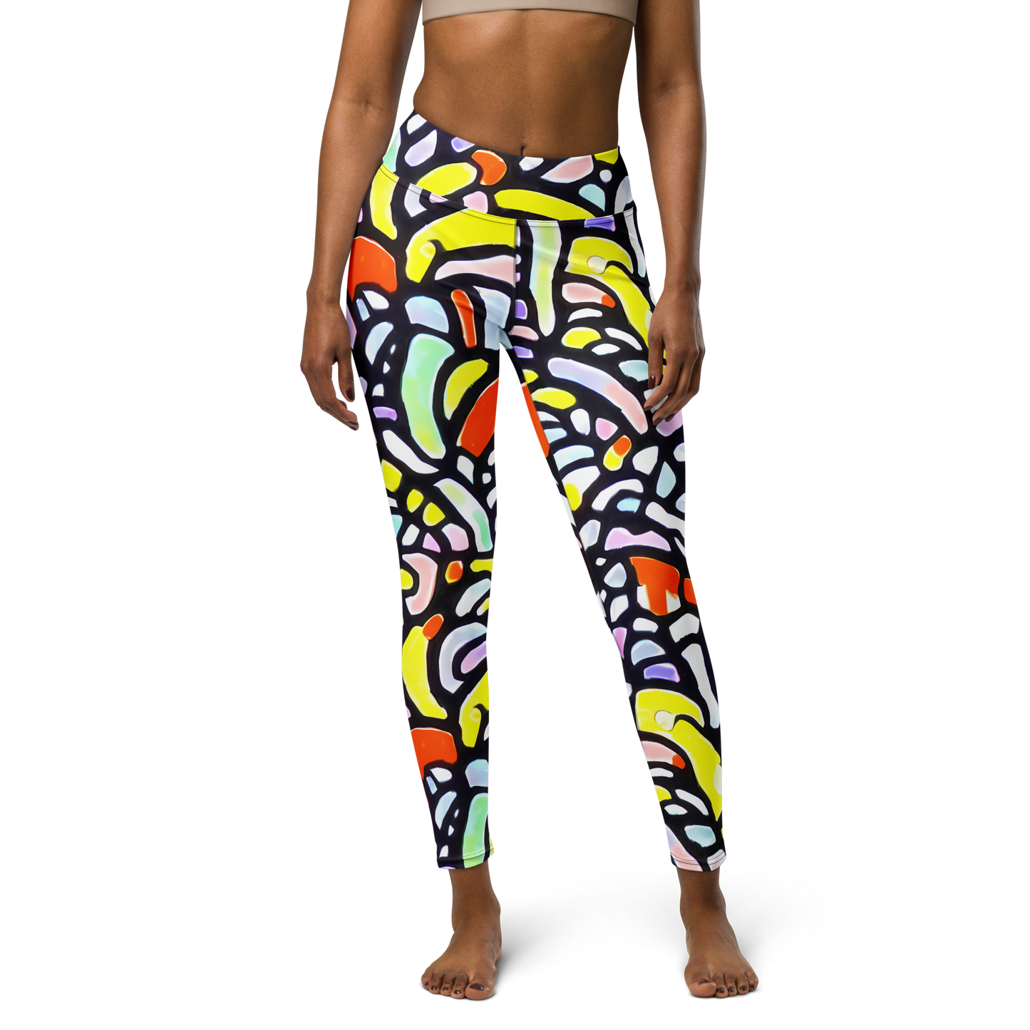 Yoga Leggings - Cubist Carousel