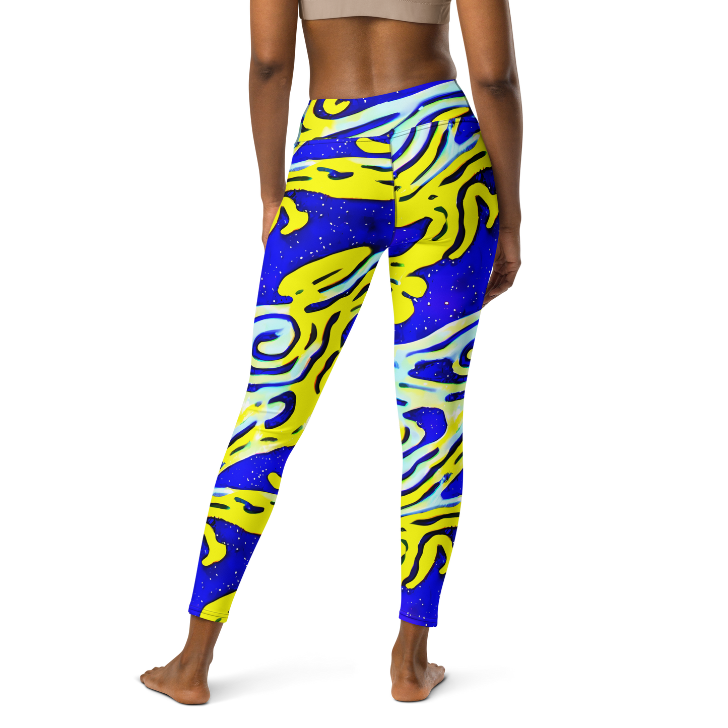 Yoga Leggings - Electric Horizon