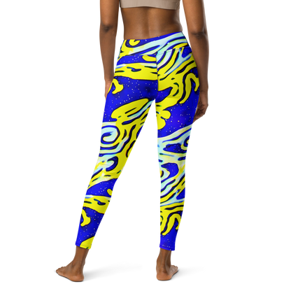 Yoga Leggings - Electric Horizon