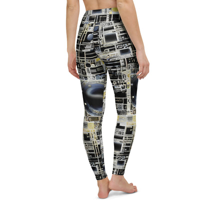 Yoga Leggings - High Contrast, As A Texture, David Eugene Henry, Grace English