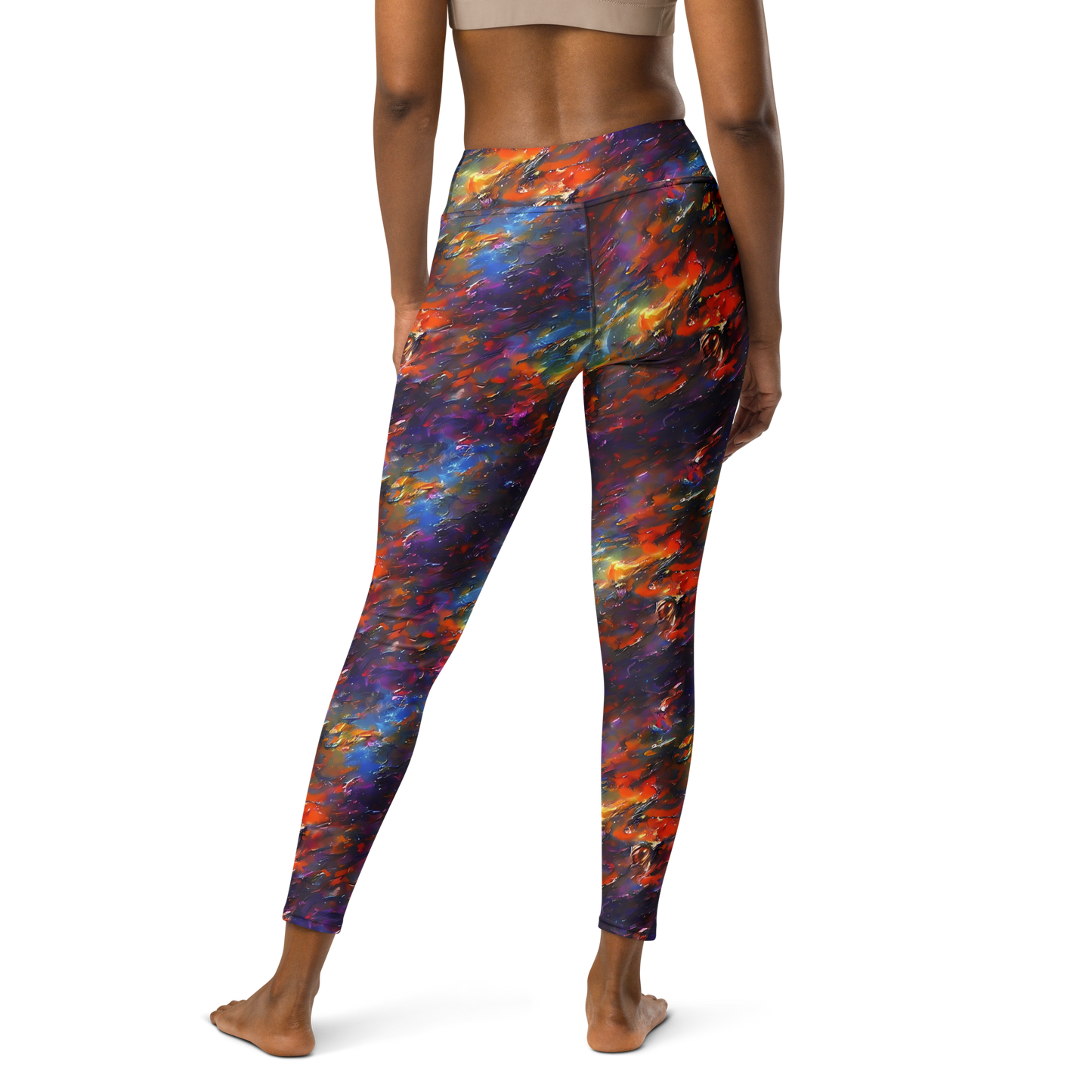 Yoga Leggings - Auroral Ripples