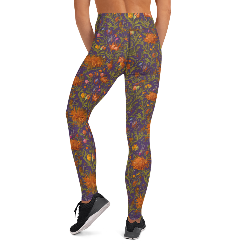 Yoga Leggings - Botanical Nebula