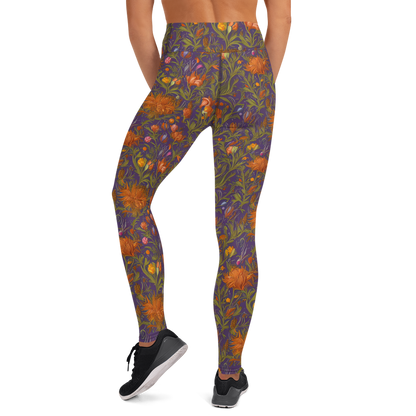 Yoga Leggings - Botanical Nebula