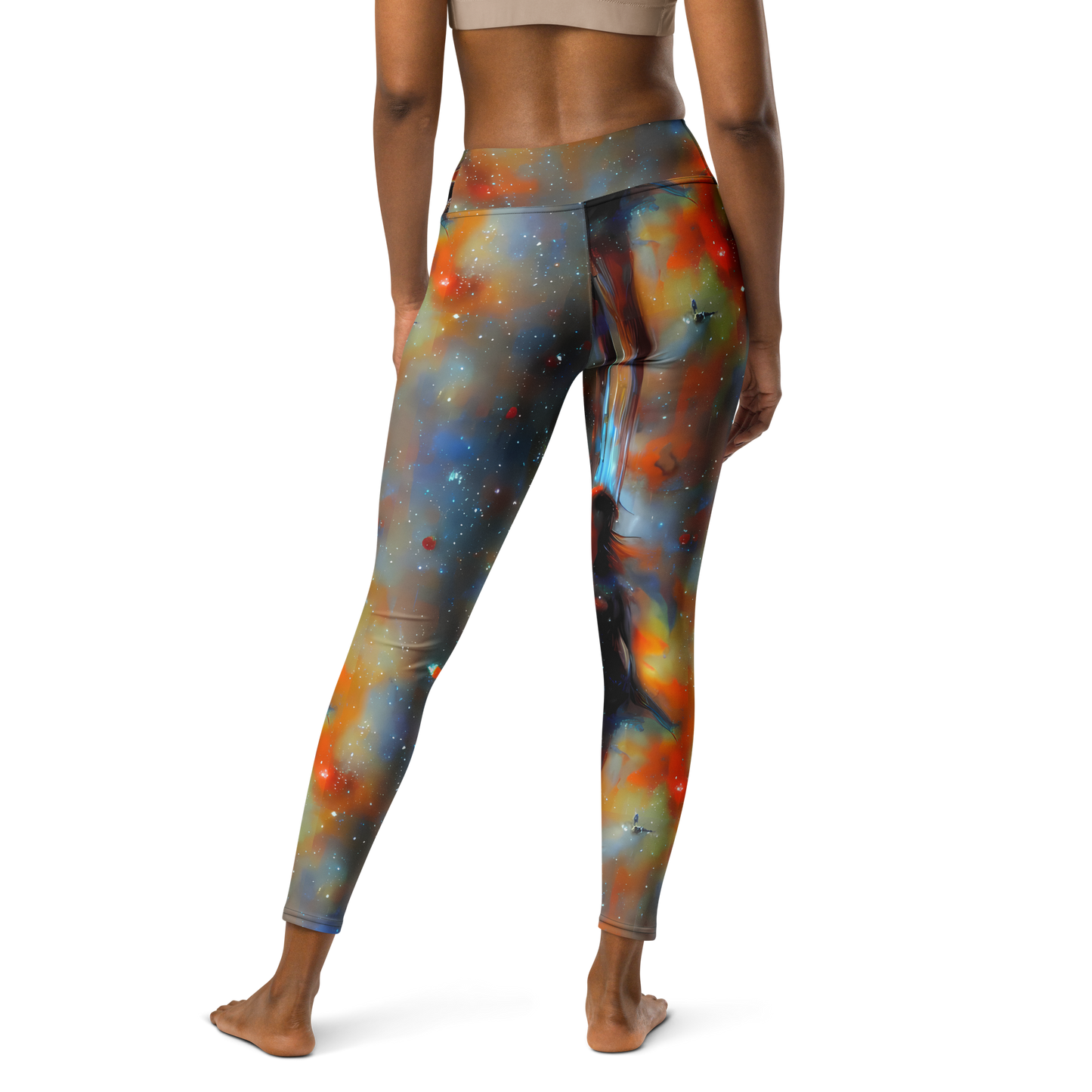 Yoga Leggings - Brush Nebula