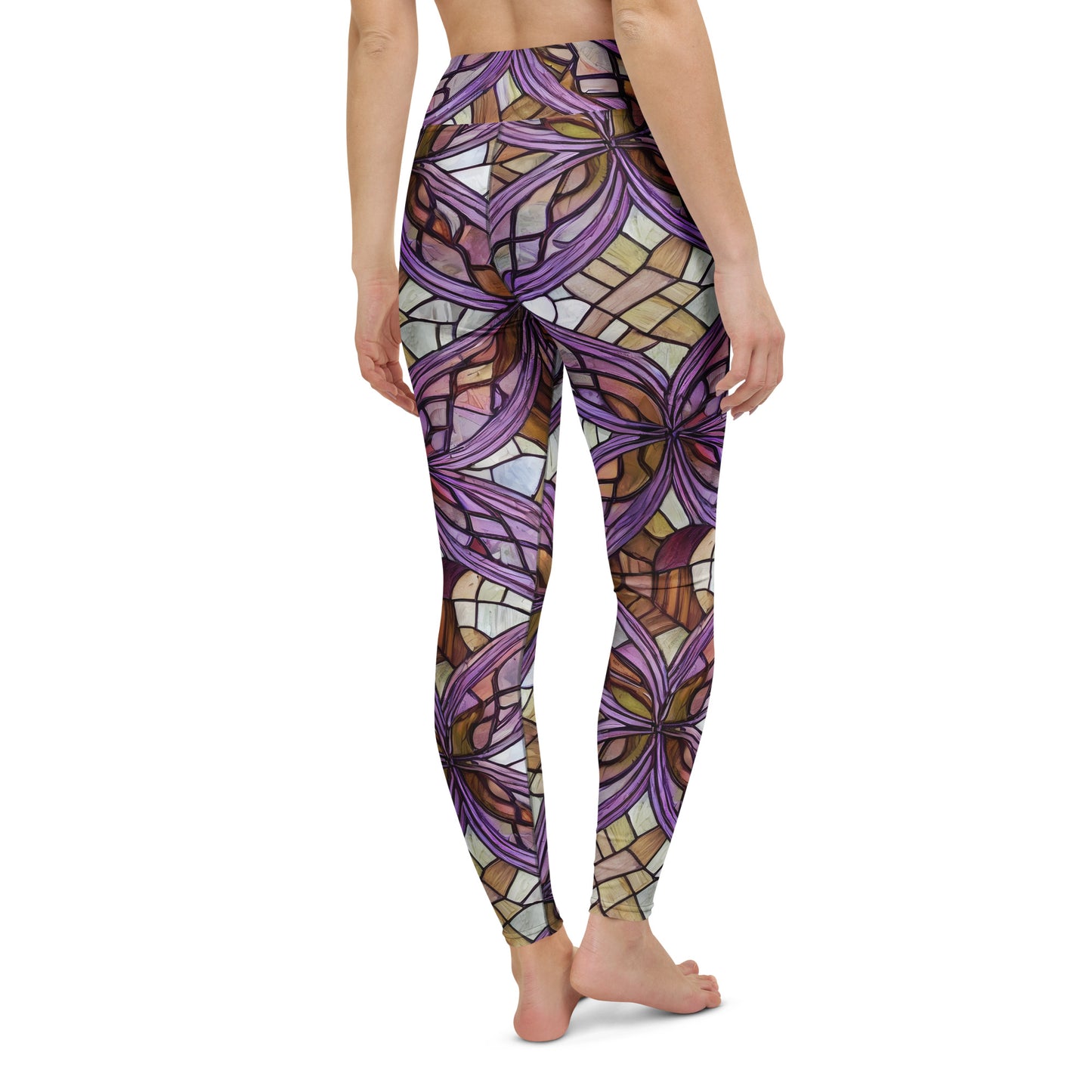 Yoga Leggings - Stained Glass Whirl