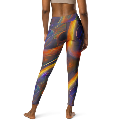 Yoga Leggings - Pre-Raphaelite Ripple