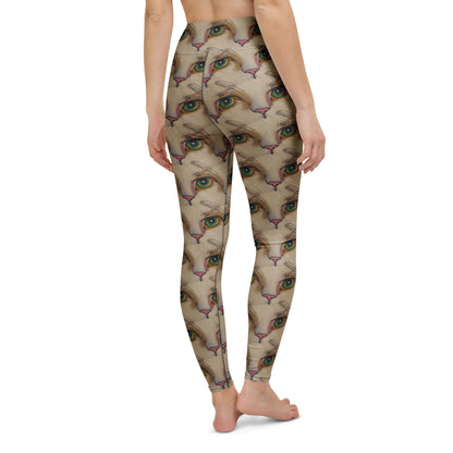 Yoga Leggings - Emerald Gaze