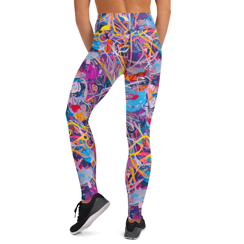 Yoga Leggings - Vibrant Fusion