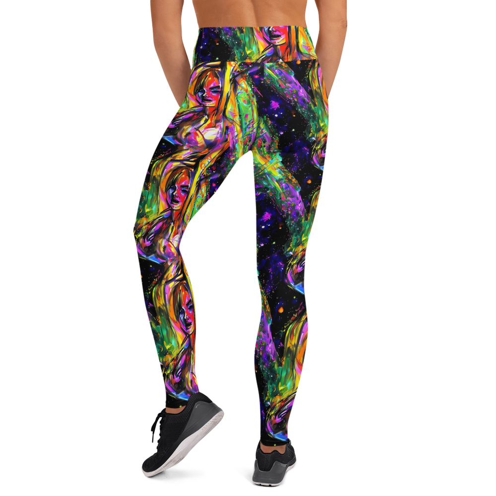 Yoga Leggings - Galactic Flamenco