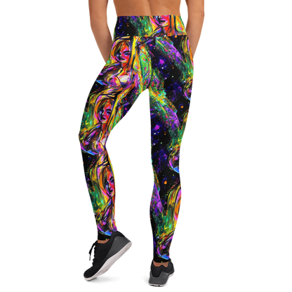 Yoga Leggings - Galactic Flamenco