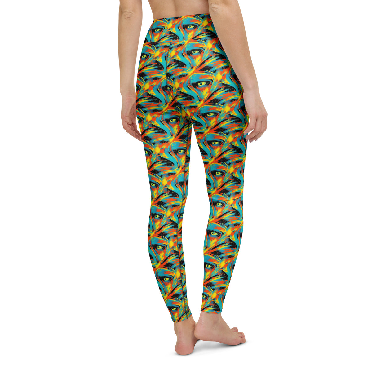 Yoga Leggings - Solar Swoosh