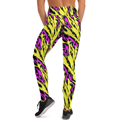 Yoga Leggings - Neon Savanna