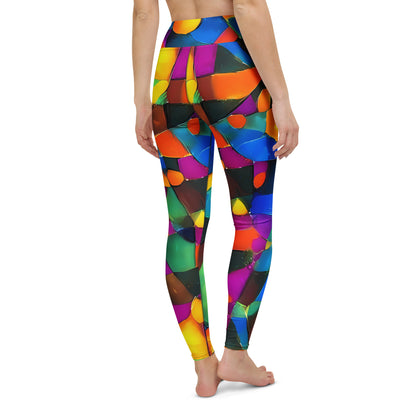 Yoga Leggings - Galactic Jigsaw