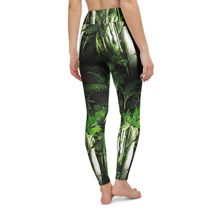 Yoga Leggings - Emerald Canopy