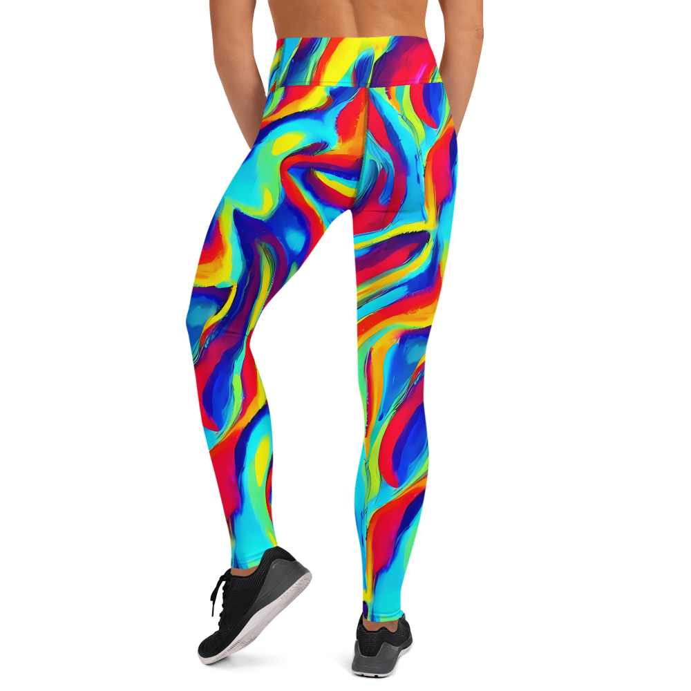 Yoga Leggings - Stael Swirls