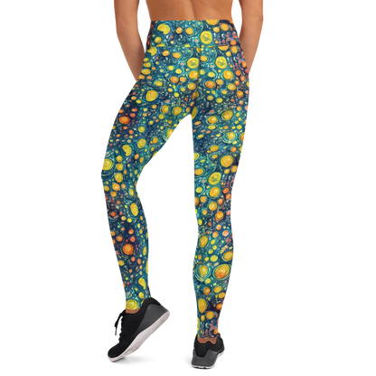 Yoga Leggings - Starry Orbits