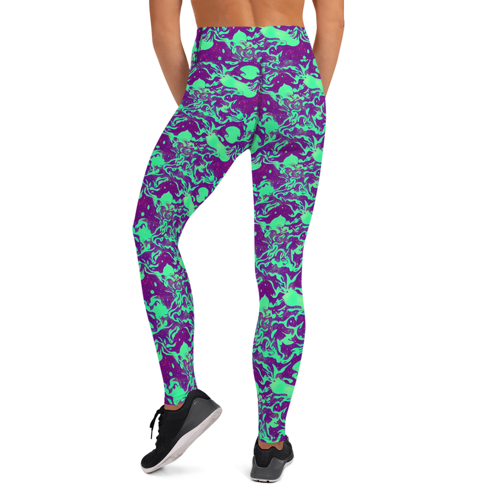 Yoga Leggings - Alien Ripples