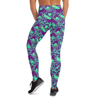 Yoga Leggings - Alien Ripples